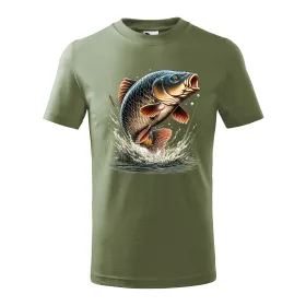 Dětské tričko pro rybáře s kaprem