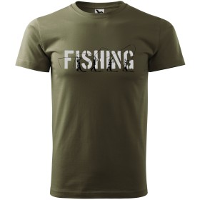 Pánské tričko pro rybáře s nápisem FISHING