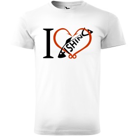Pánské tričko pro rybáře I love fishing