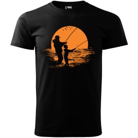 Pánské tričko pro rybáře Otec a syn na rybách