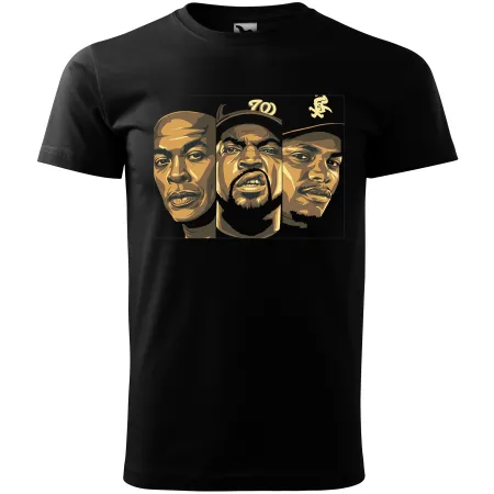 Pánské tričko N.W.A - EasyE, Dre, Ice Cube
