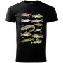 Pánské tričko pro rybáře Ryby v českých vodách barevné