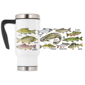 Termohrnek pro rybáře Ryby v Českých vodách barevné - 480 ml