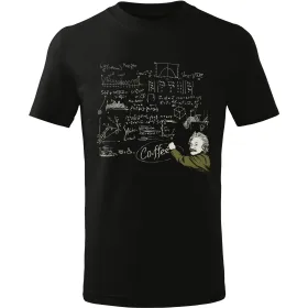 Pánské tričko Albert Einstein Coffee