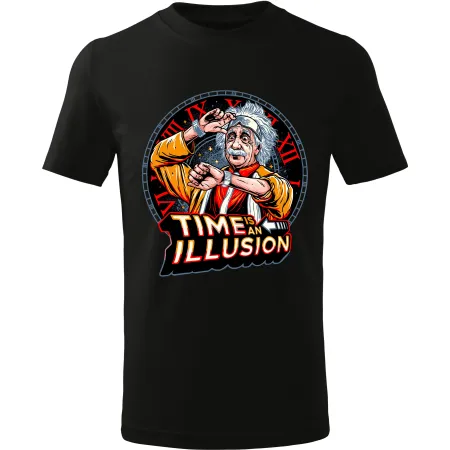 Pánské tričko Time is an illusion