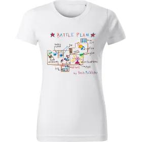 Dámské tričko Sám doma - Plán bitvy (Plánek)