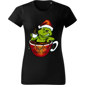 Dámské tričko Grinch Coffee before Christmas