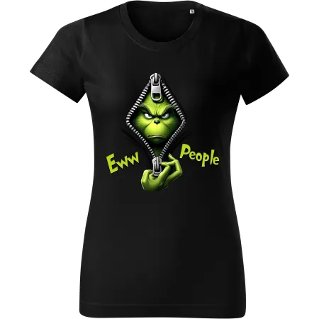 Dámské tričko Grinch v zipu 01
