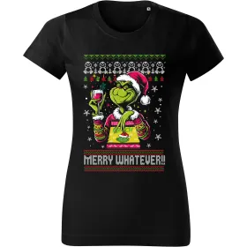 Dámské tričko Grinch - Ugly sweater style 01