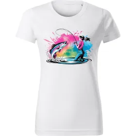 Dámské tričko pro rybářky - Rybářka 01