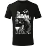 Pánské tričko s motivem filmu Kmotr - The Godfather. 02
Pánské módní tričko vyšší gramáže s krátkým rukávem a klasickým střihem. 100% bavlna - 180gr. Hladká silikonová úprava. Tričko má nesrážlivou úpravu a drží si tvar.