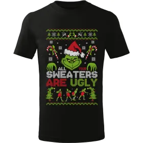 Pánské tričko Grinch - Ugly sweater style 03