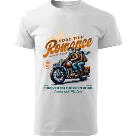 Pánské motorkářské tričko Roadtrip romance