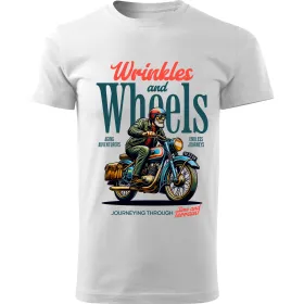 Pánské motorkářské tričko Wrinkles and wheels