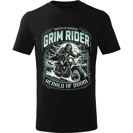 Pánské motorkářské tričko Grim rider 01