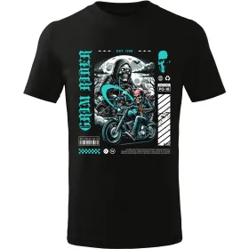 Pánské motorkářské tričko Grim rider 02
