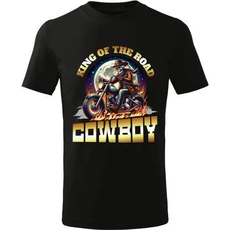 Pánské motorkářské tričko King of the road Cowboy