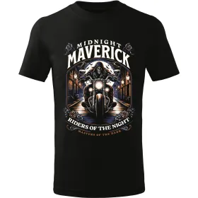 Pánské motorkářské tričko Midnight maverick