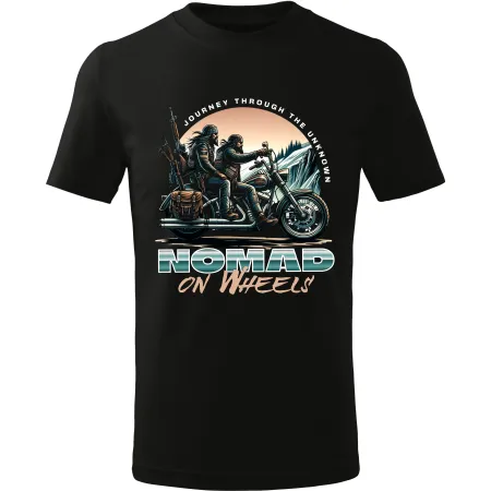 Pánské motorkářské tričko Nomad on wheels
