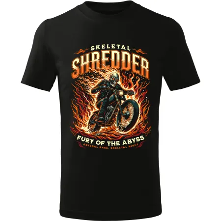 Pánské motorkářské tričko Skeletal shredder
