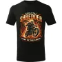Pánské motorkářské tričko Skeletal shredder