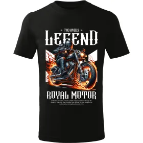 Pánské motorkářské tričko Two wheels legend