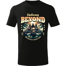 Pánské motorkářské tričko Venturing beyond