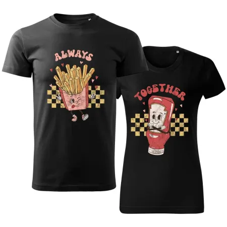 Trička pro páry Always Together – Nerozlučná dvojka