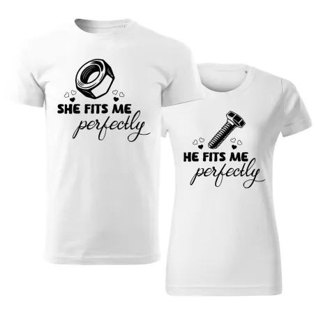 Trička pro páry Fit Perfectly – Dokonalá souhra
