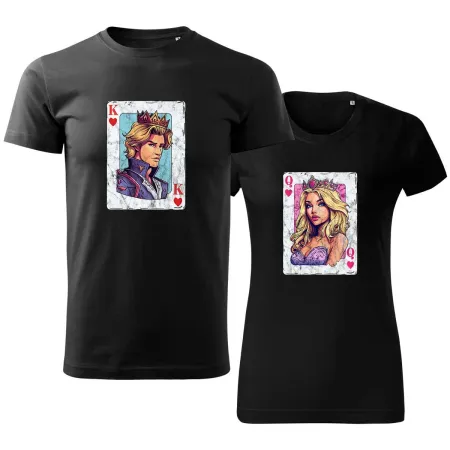Trička pro páry King & Queen – Fairytale
