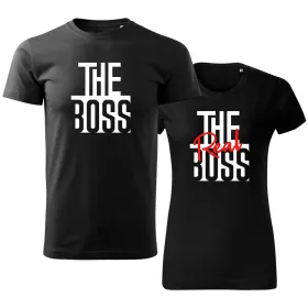 Trička pro páry The Boss & The Real Boss
