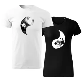 Trička pro páry Yin a Yang Panda – Dokonalá harmonie lásky