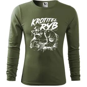 Pánské tričko pro rybáře s dlouhým rukávem – NE! Neberou!