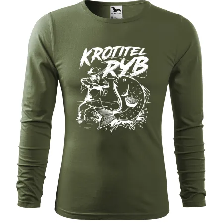 Pánské tričko pro rybáře s dlouhým rukávem – NE! Neberou!