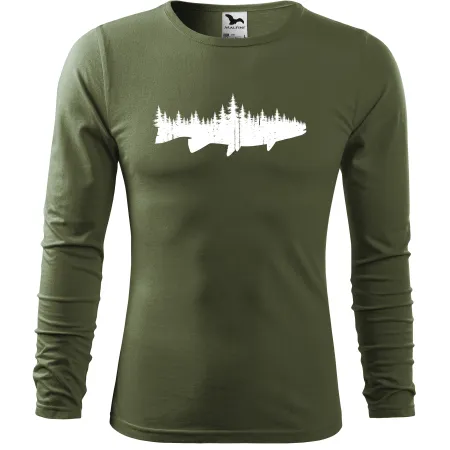 Pánské tričko pro rybáře s dlouhým rukávem – Ryboles