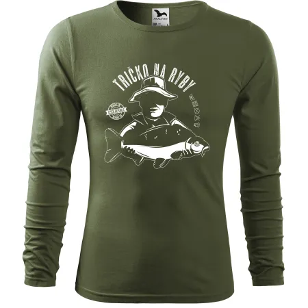 Pánské tričko pro rybáře s dlouhým rukávem – Tričko na ryby