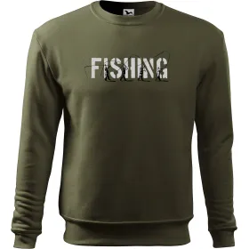 Mikina bez kaupce pro rybáře s nápisem FISHING