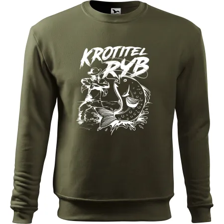 Mikina bez kaupce pro rybáře Krotitel ryb