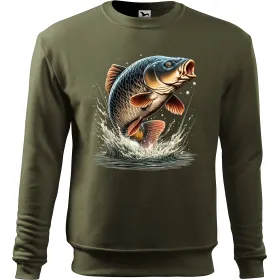 Mikina bez kaupce pro rybáře s Kaprem