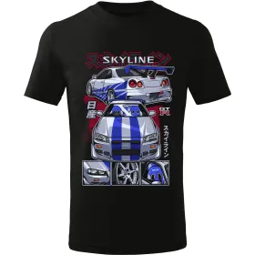Pánské tričko Nissan Skyline GT-R r34 Fast & Furious - Brian