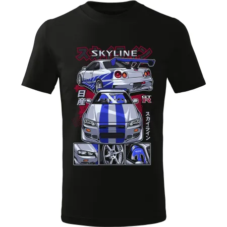 Pánské tričko Nissan Skyline GT-R r34 Fast & Furious - Brian