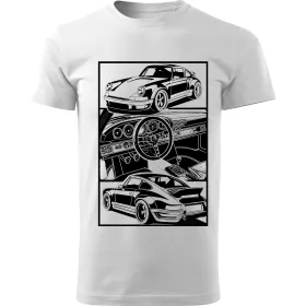 Pánské tričko Porsche 911 - 930 turbo detail