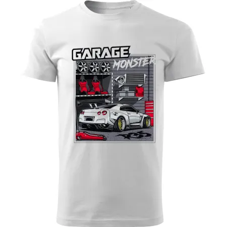 Pánské tričko Nissan Skyline GT-R r35 Garage monster