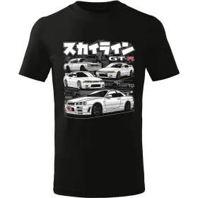 Pánské tričko Nissan Skyline GTR Legends - GT-R, GT-R R32, GT-R R33, GT-R R34