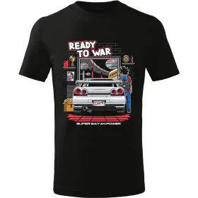 Pánské tričko Nissan Skyline R34 - Dragonball Goku