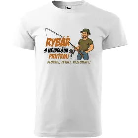 Pánské tričko pro rybáře Rybář s nejdelším prutem