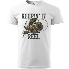 Pánské tričko pro rybáře s maskovaným navijákem