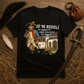 Pánské tričko Je to Rebel! S čerty nejsou žerty