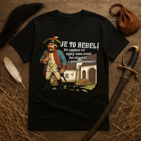 Pánské tričko Je to Rebel! S čerty nejsou žerty