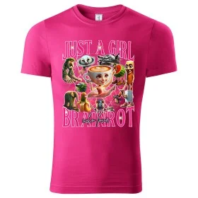 Dětské tričko Just a Girl Who Loves Brainrot